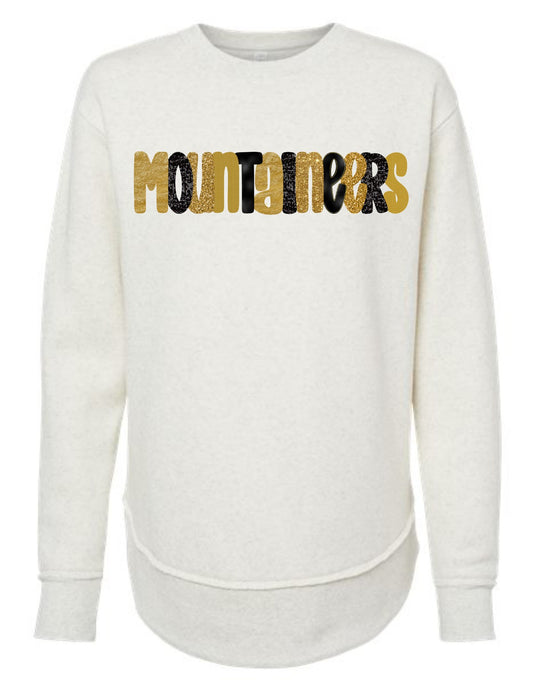 Mountaineers Glitter Letters