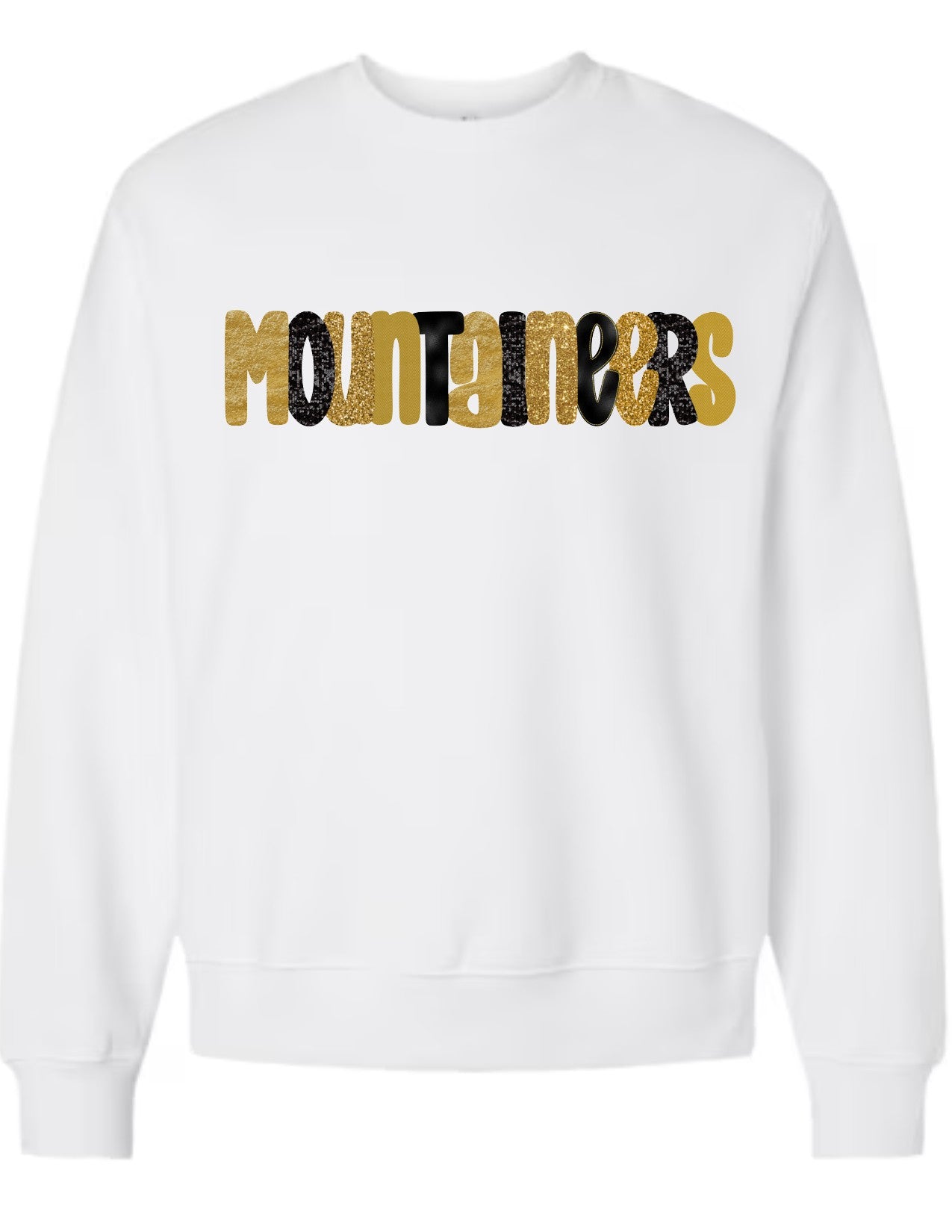 Mountaineers Glitter Letters