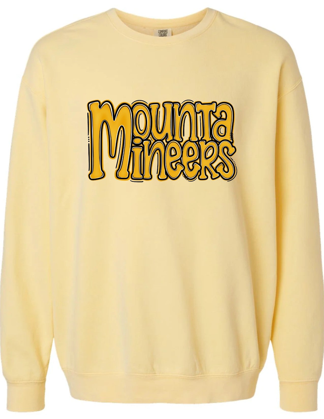 Mountaineers Preppy Stacked Letters