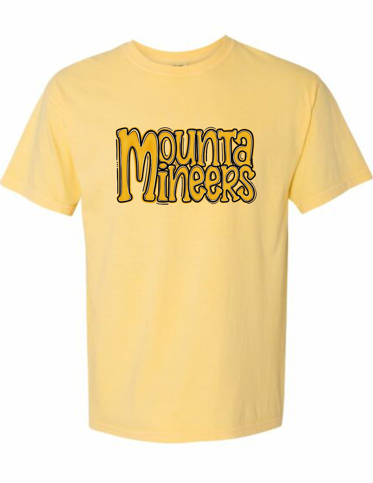 Mountaineers Preppy Stacked Letters