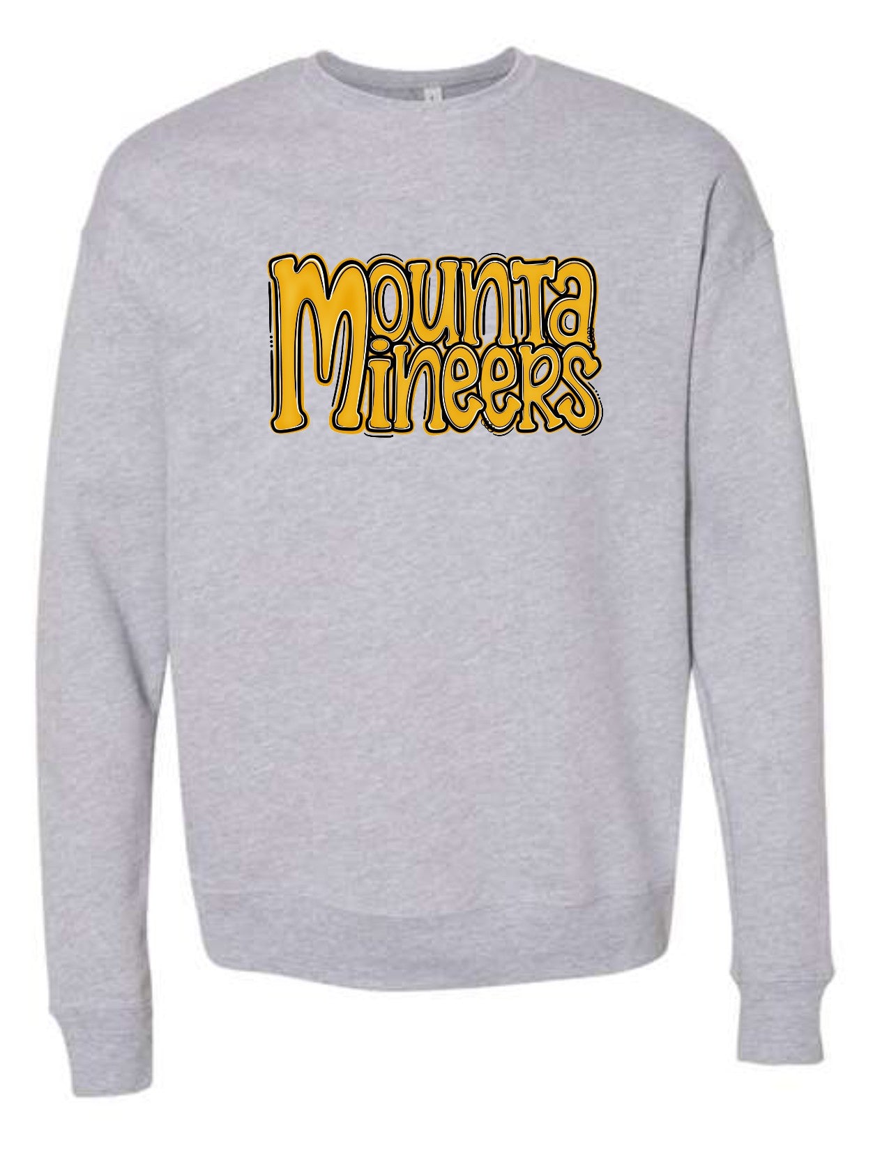 Mountaineers Preppy Stacked Letters