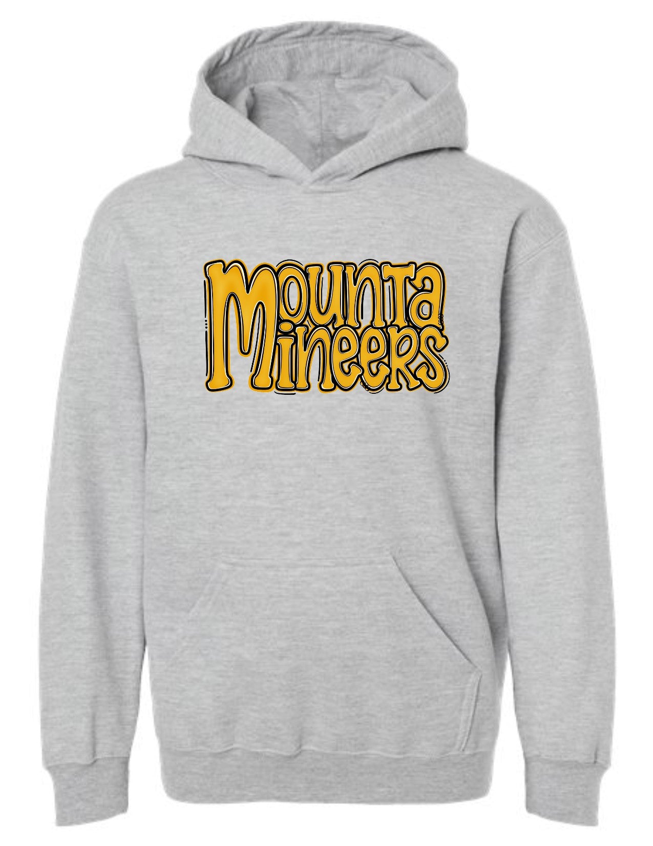 Mountaineers Preppy Stacked Letters