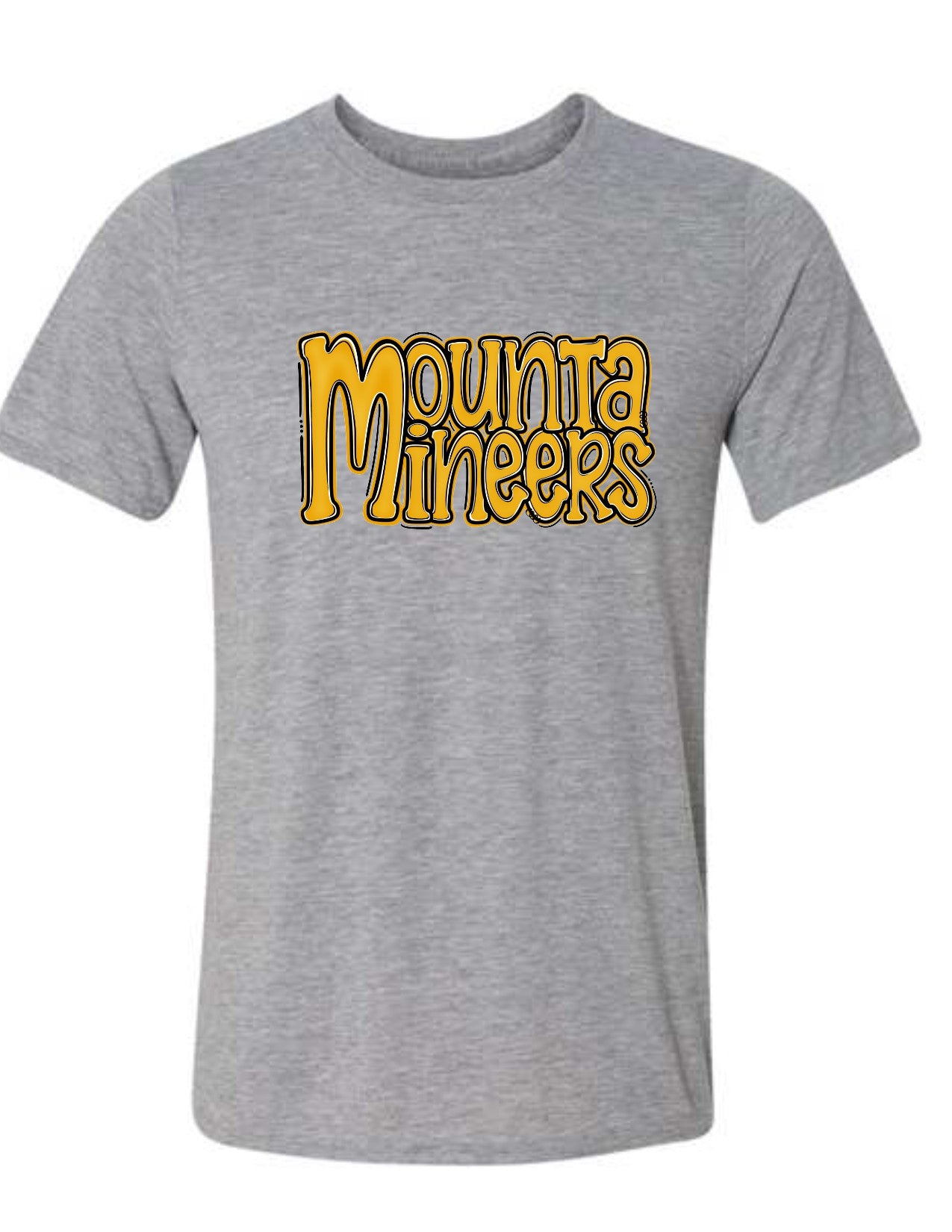 Mountaineers Preppy Stacked Letters