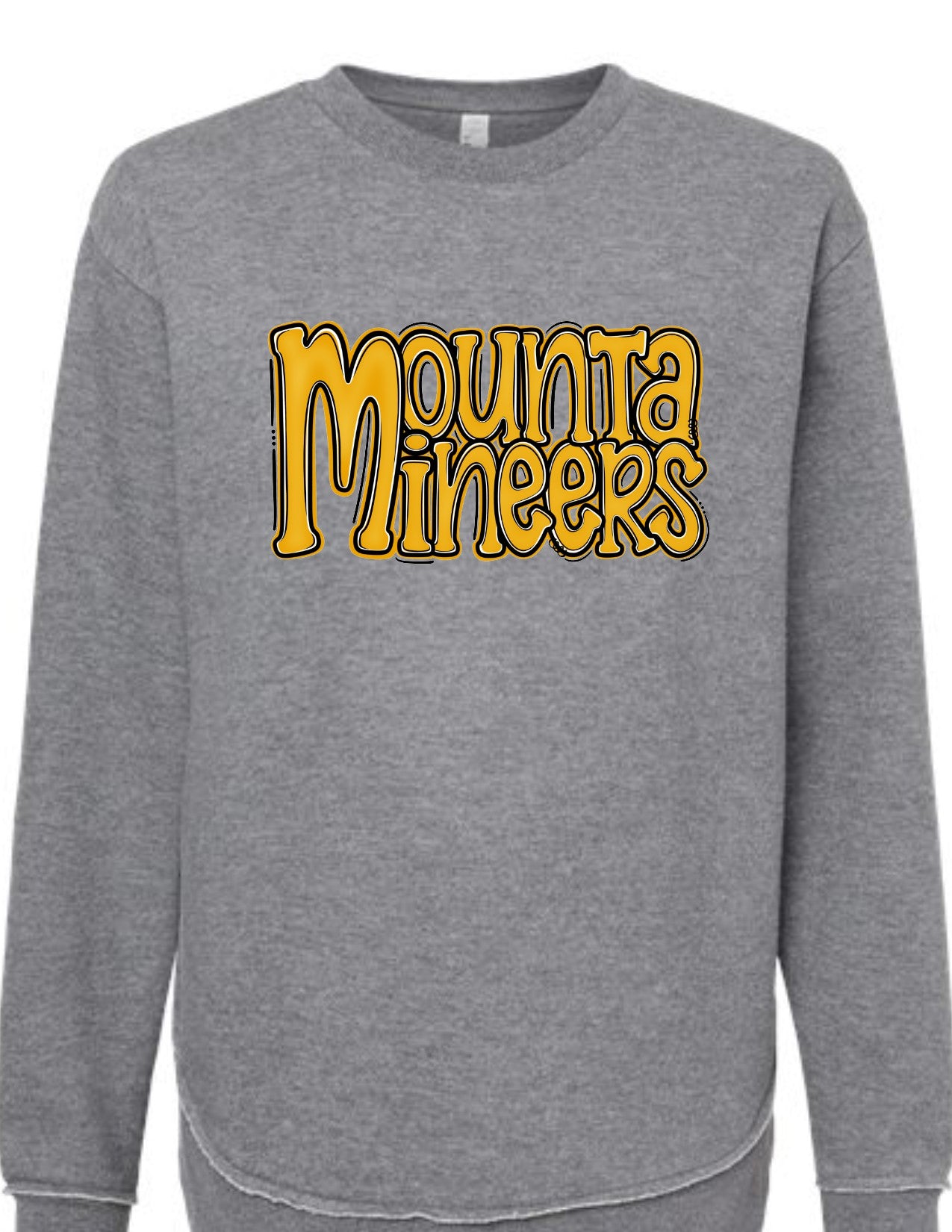 Mountaineers Preppy Stacked Letters