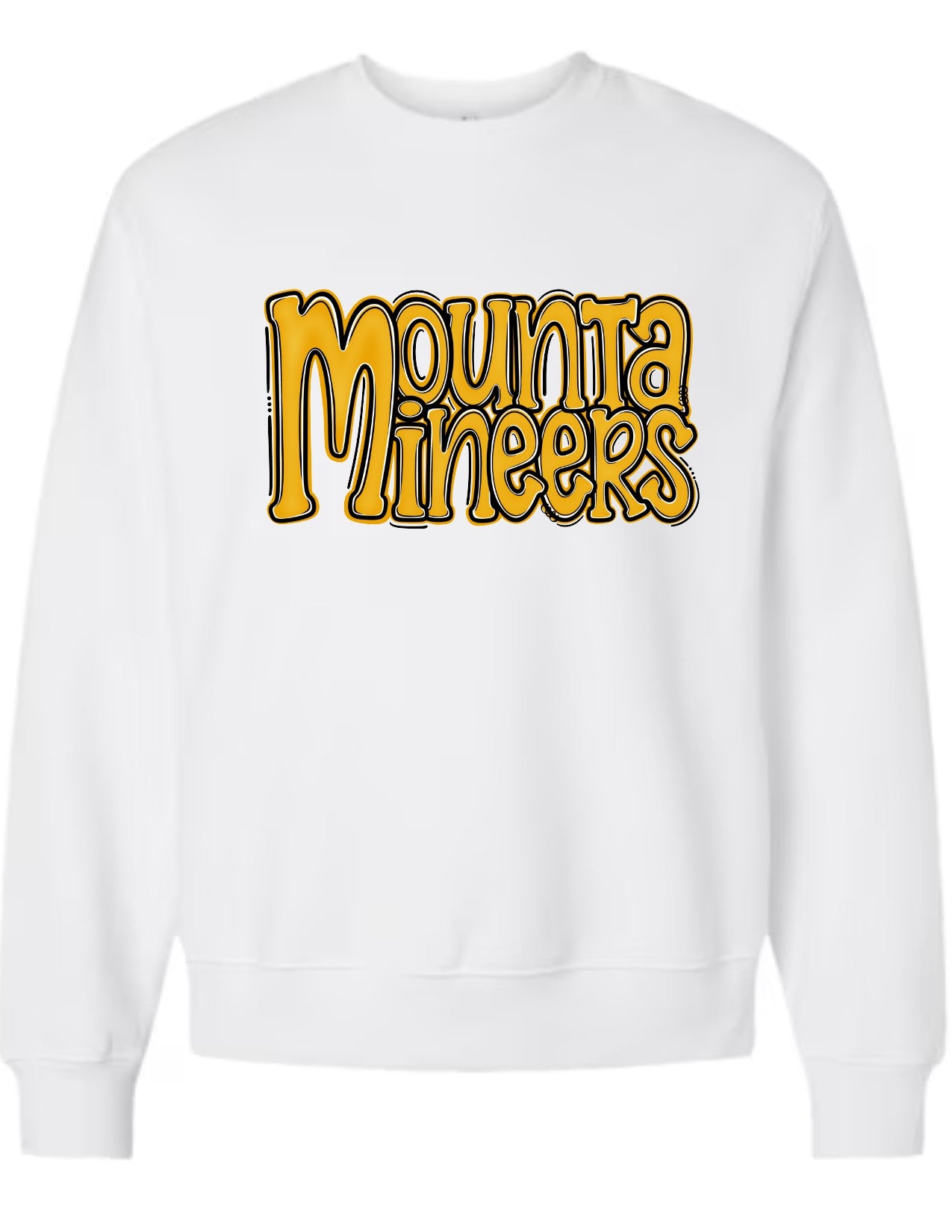 Mountaineers Preppy Stacked Letters