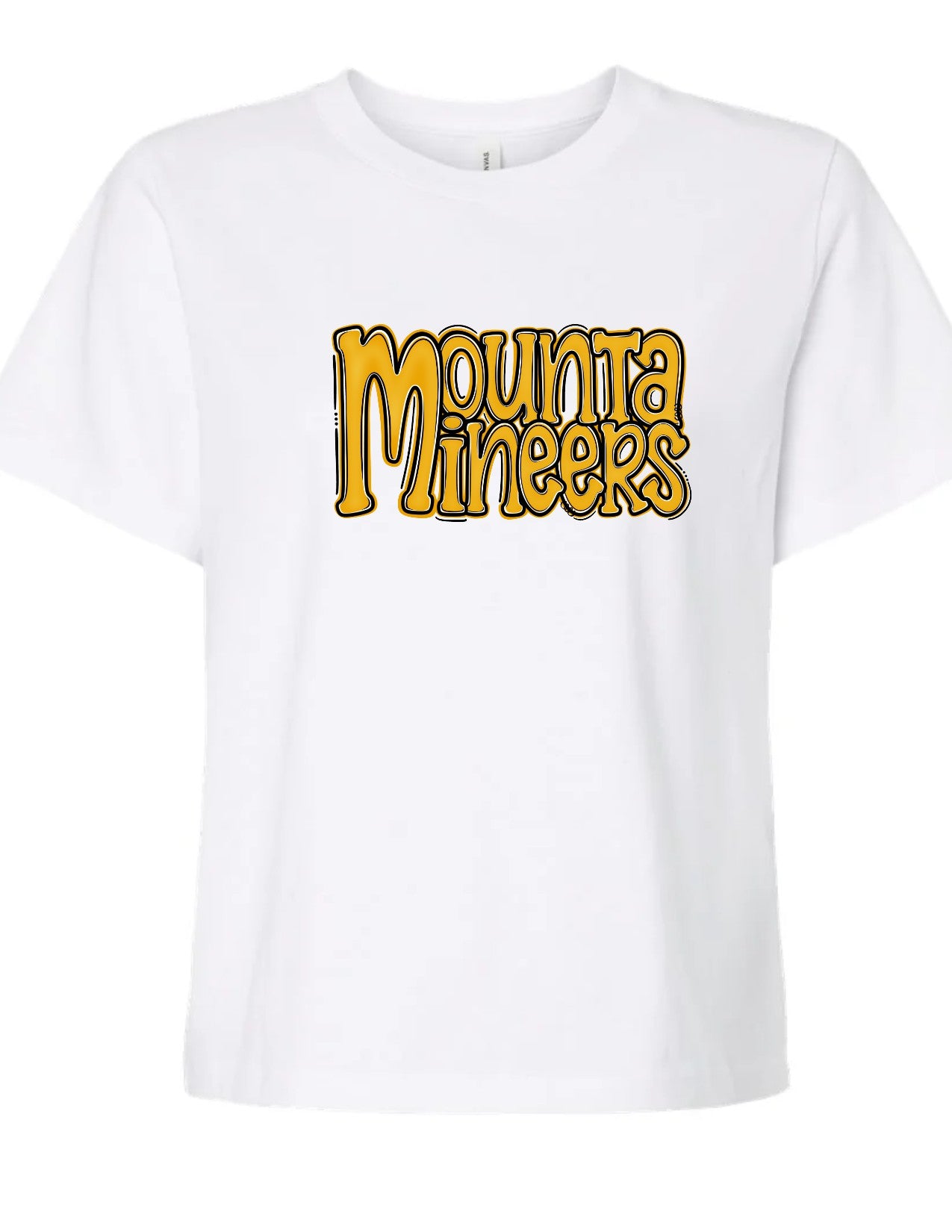 Mountaineers Preppy Stacked Letters