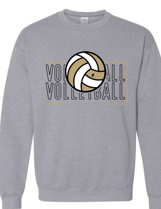 Mountaineer Volleyball Double with Ball