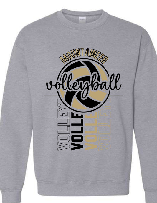Mountaineer Volleyball Layered