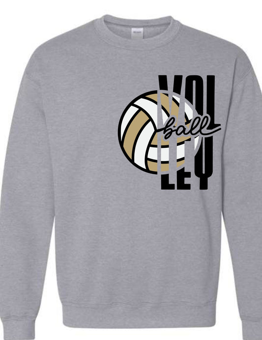 Mountaineer Volleyball Tall font Left