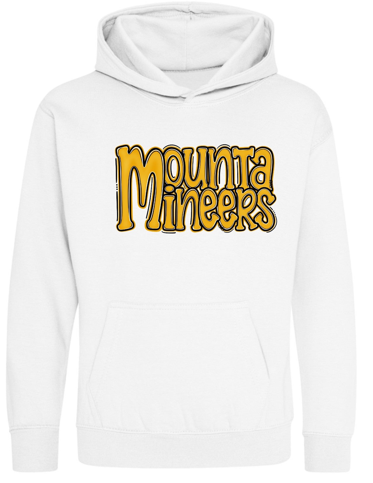 Mountaineers Preppy Stacked Letters