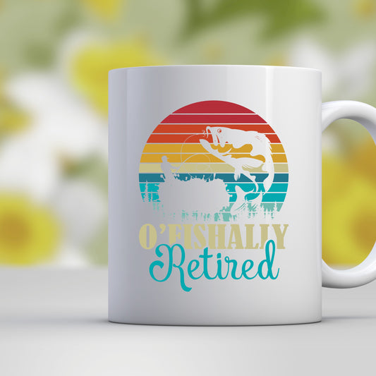 O Fishally Retired mug