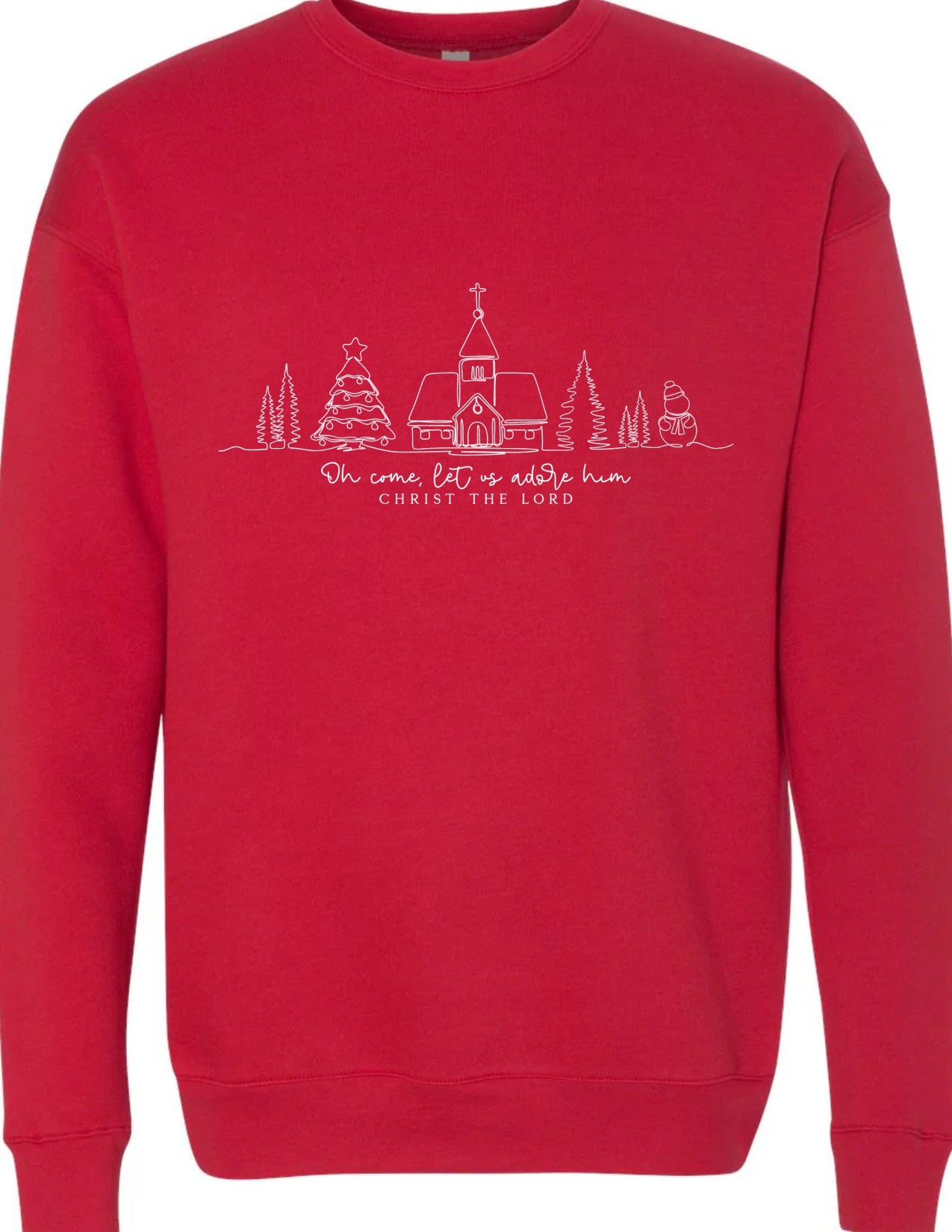 Oh Come Let Us Adore Him line