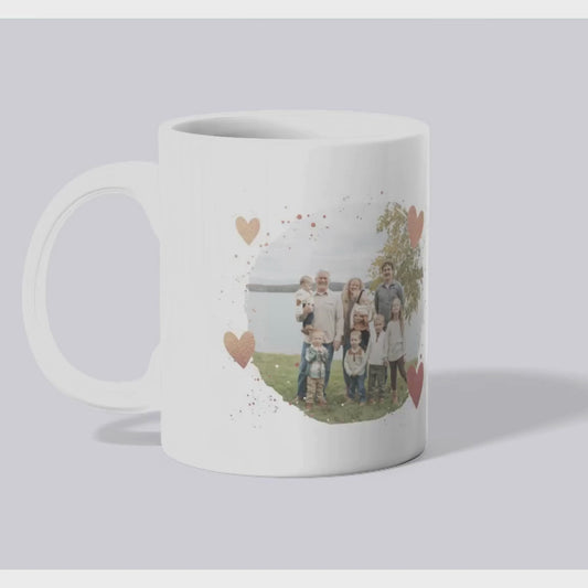 Heart Circle Photo Mug