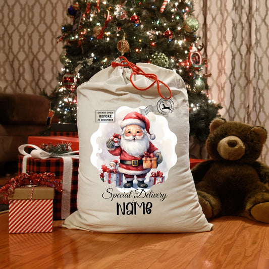 Special Delivery Stamp Santa Gifts Santa Sack