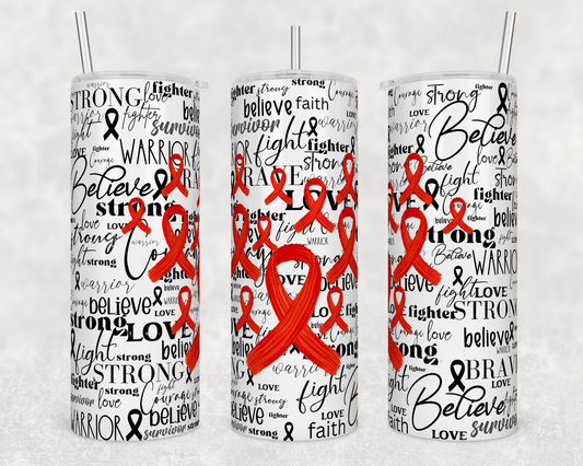 Stroke word art 20oz Tumbler