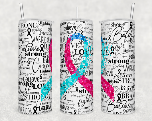 Thyroid word art 20oz Tumbler