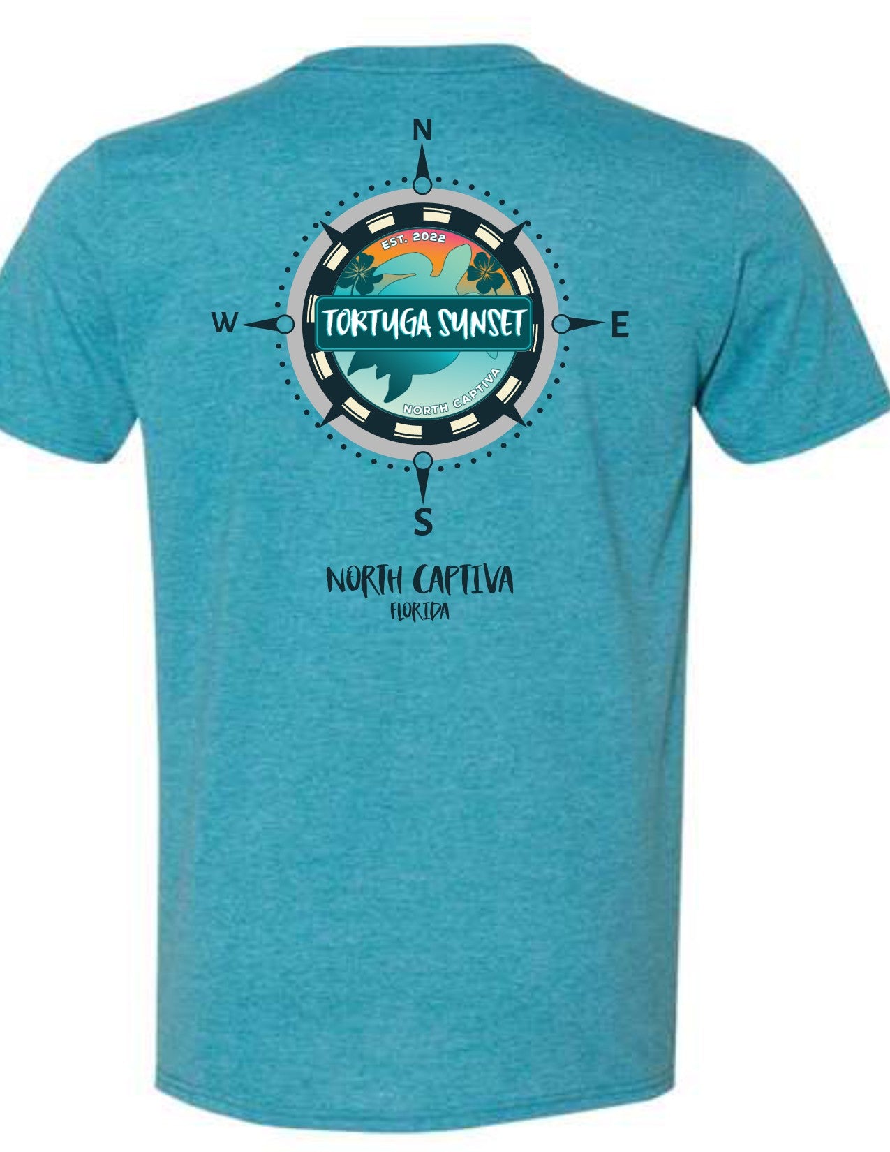 Tortuga Short Sleeve Adult T-Shirt Galapagos Blue