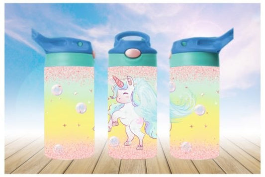 Kids 12 oz Dancing Unicorn Tumbler