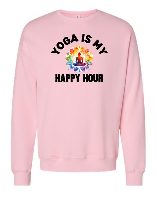 Yoga is My Happy Hour sweatshirt