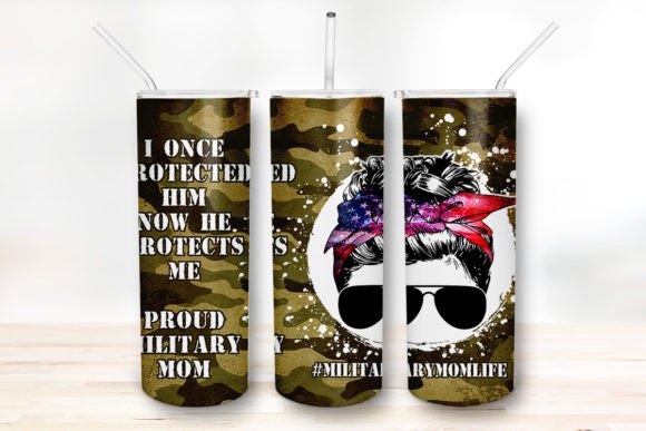 20 oz Military Mom Insulated Tumblers