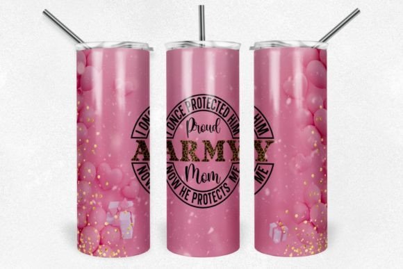 20 oz Military Mom Insulated Tumblers