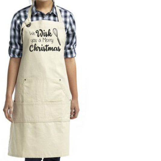 We Wisk You a Merry Christmas Apron