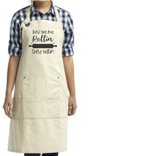 They See Me Rollin Apron