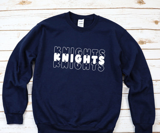 Knights Stacked Font Kids
