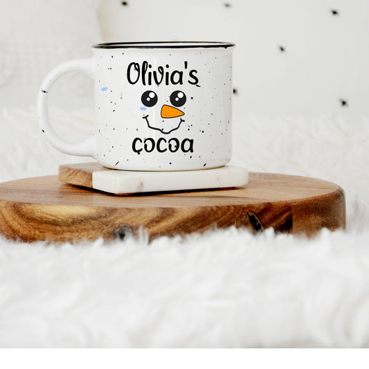 Snowman Cocoa Mug personalized